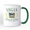 Vegan Social Club Mug, Cute Plant Based Vegetarian Animal Lover Gift